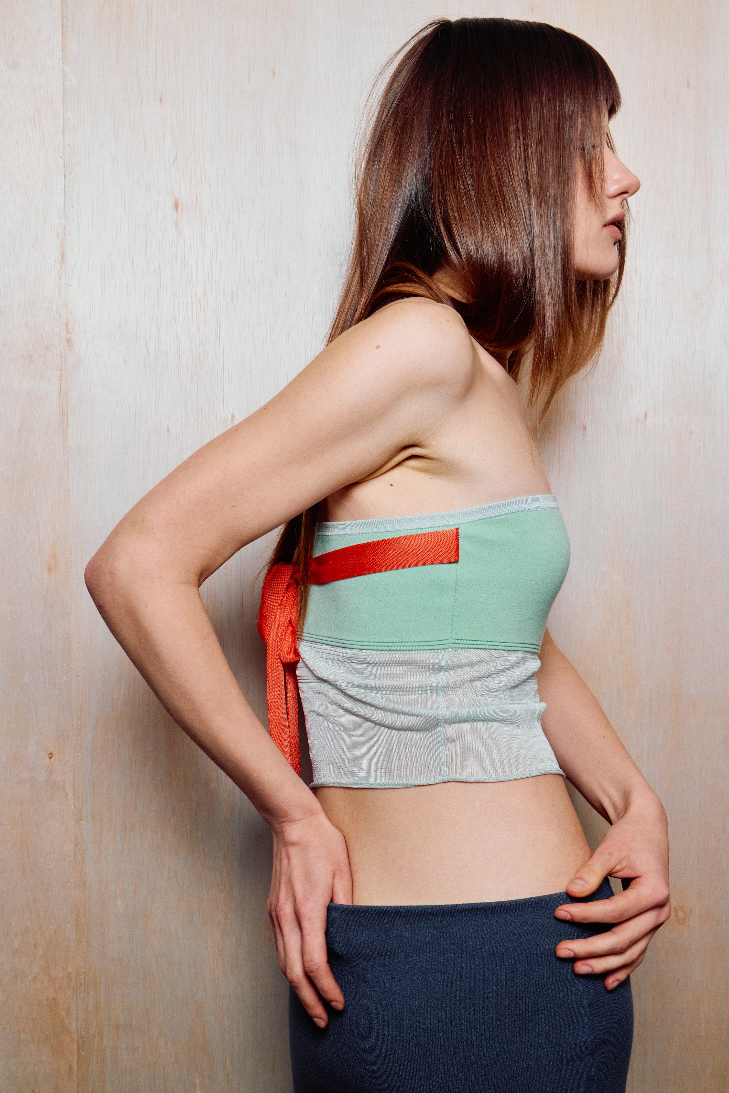 The Whisper Side Strap Tube in Mint