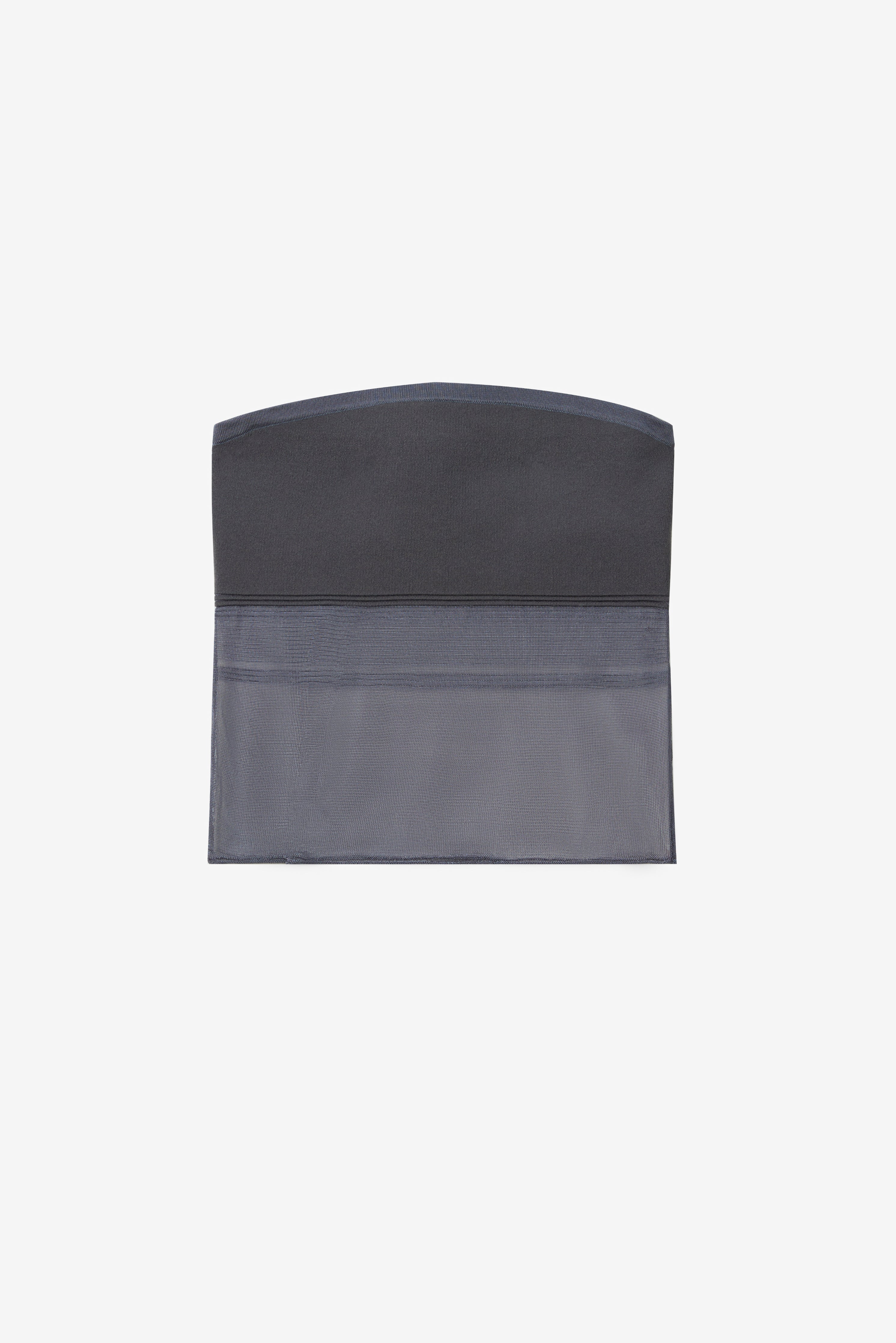 The Whisper Side Strap Tube in Grey