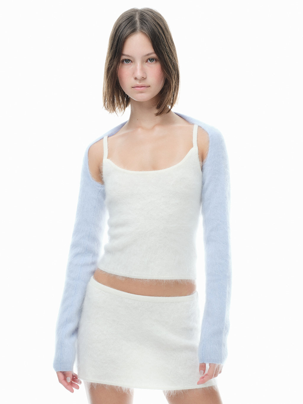 Hairy Cashmere Sleeves Frost