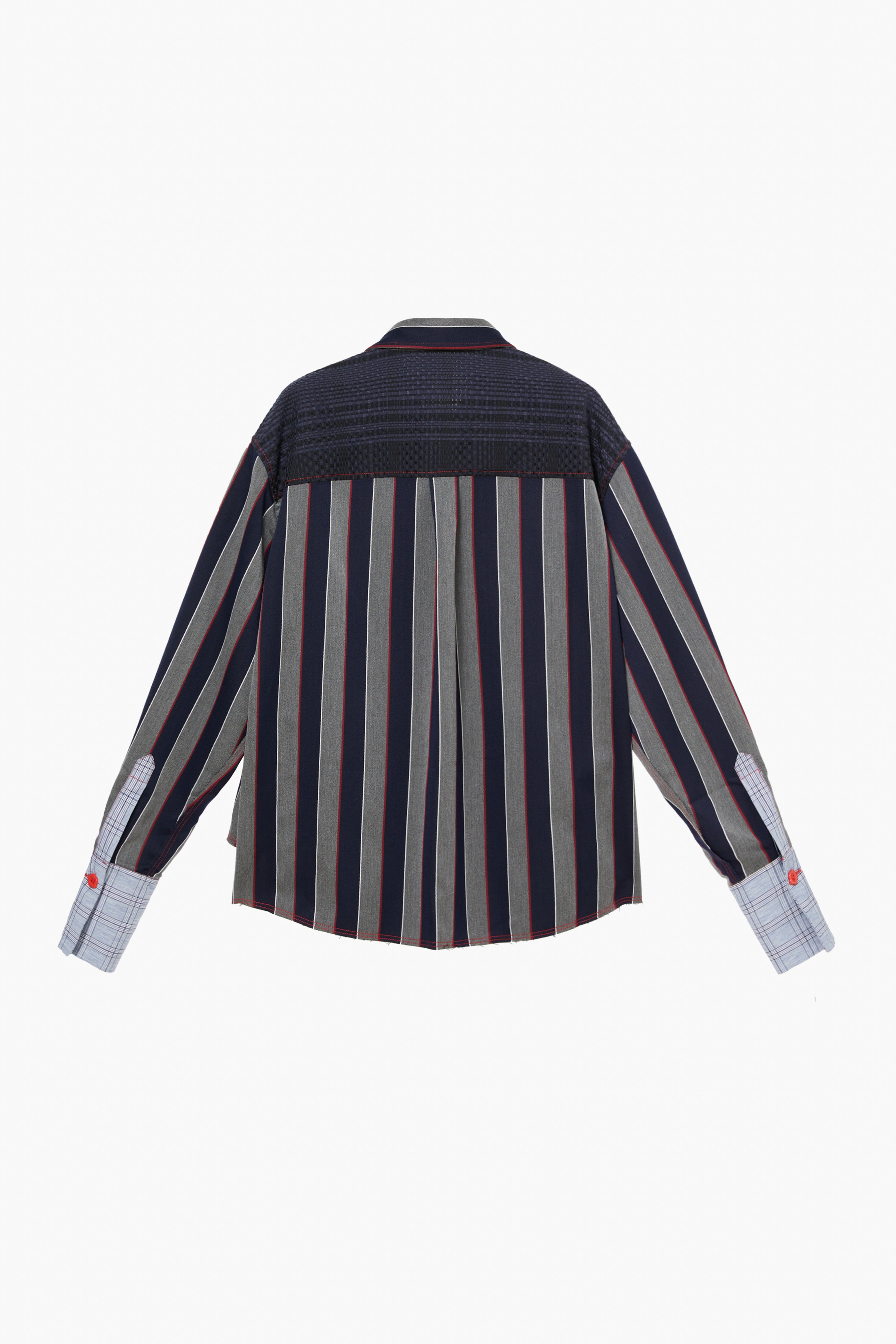 "I HEART U" Patchwork Button Up- Combo #3