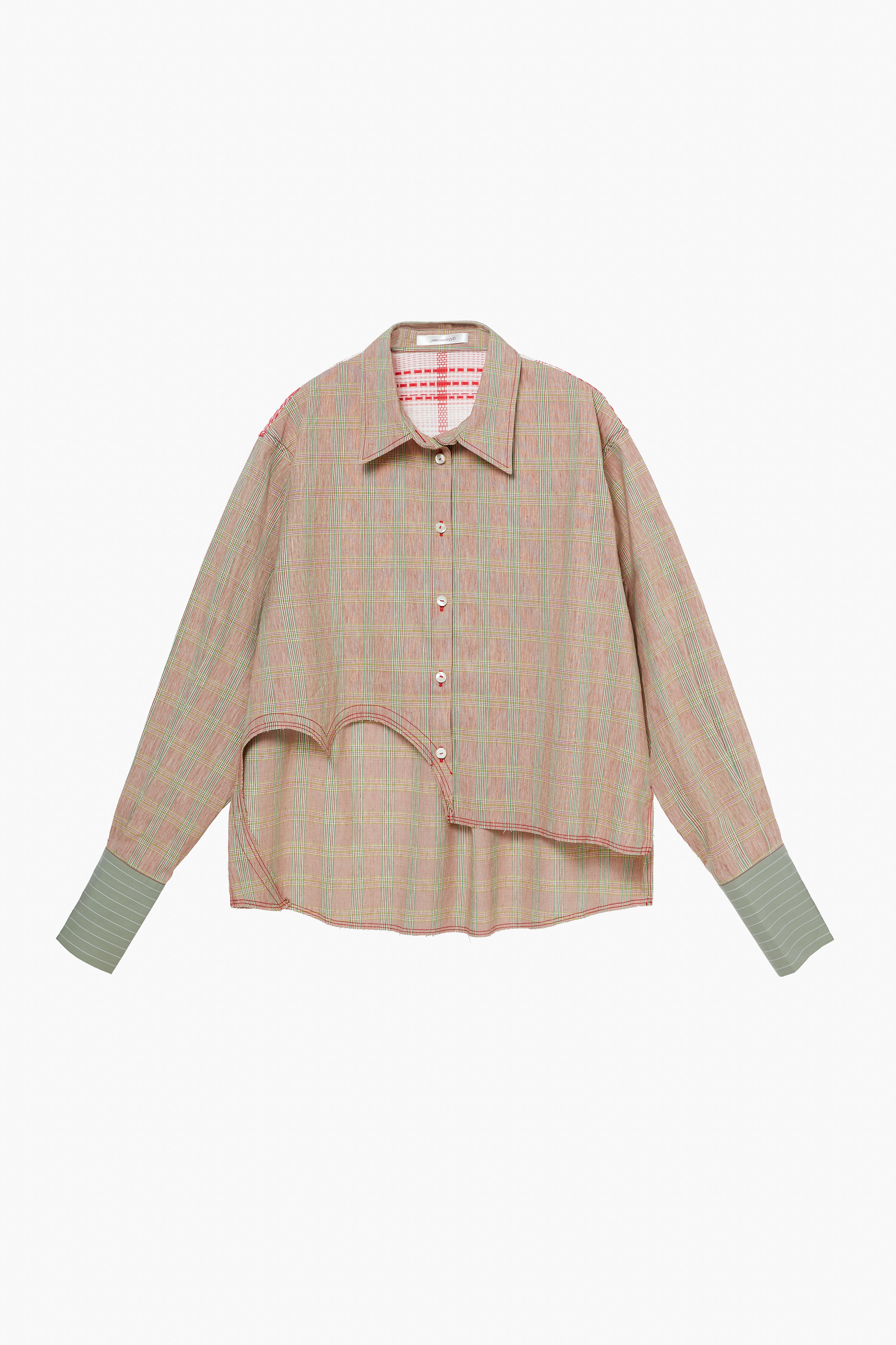 "I HEART U" Patchwork Button Up- Combo #4