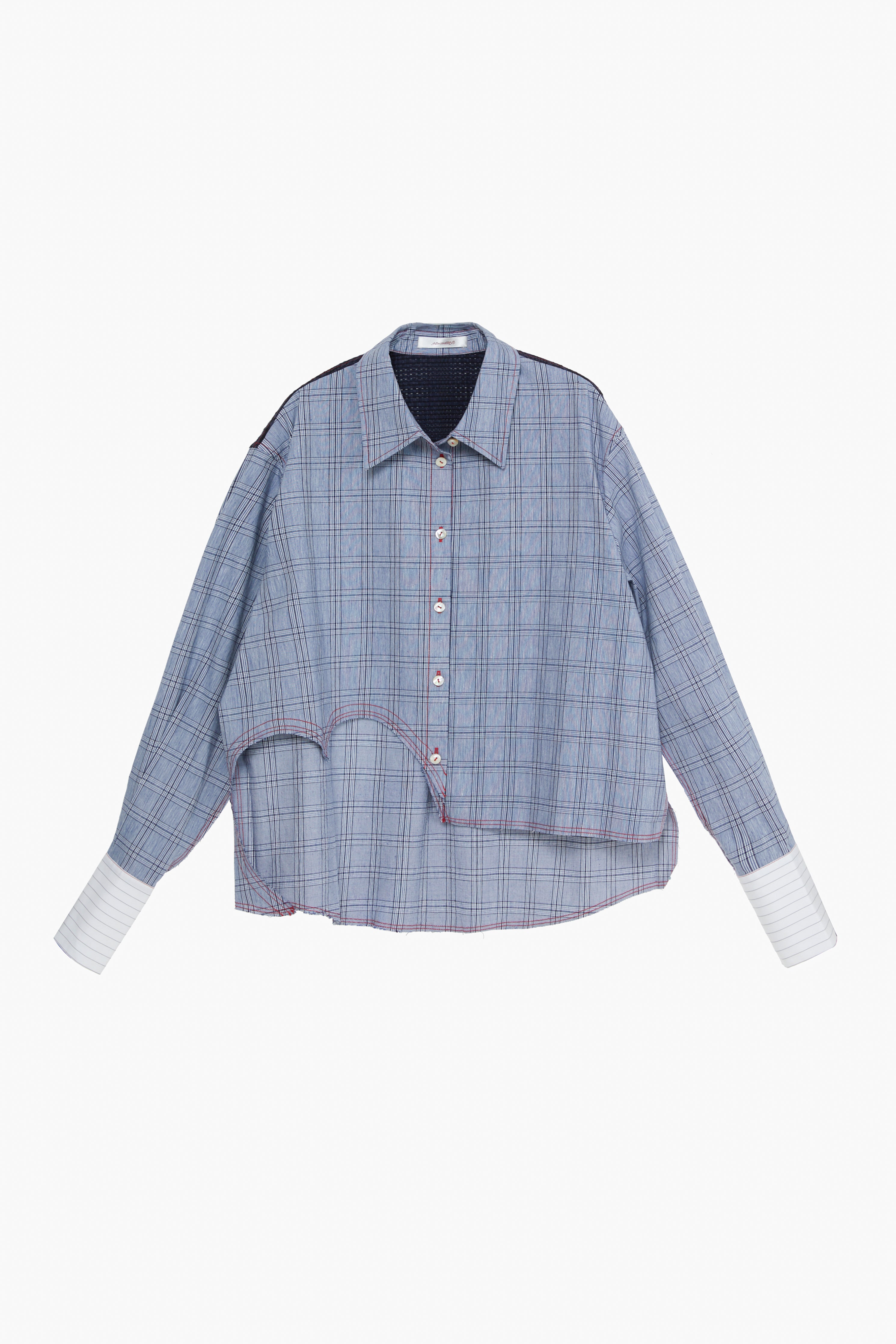 "I HEART U" Patchwork Button Up- Combo #5
