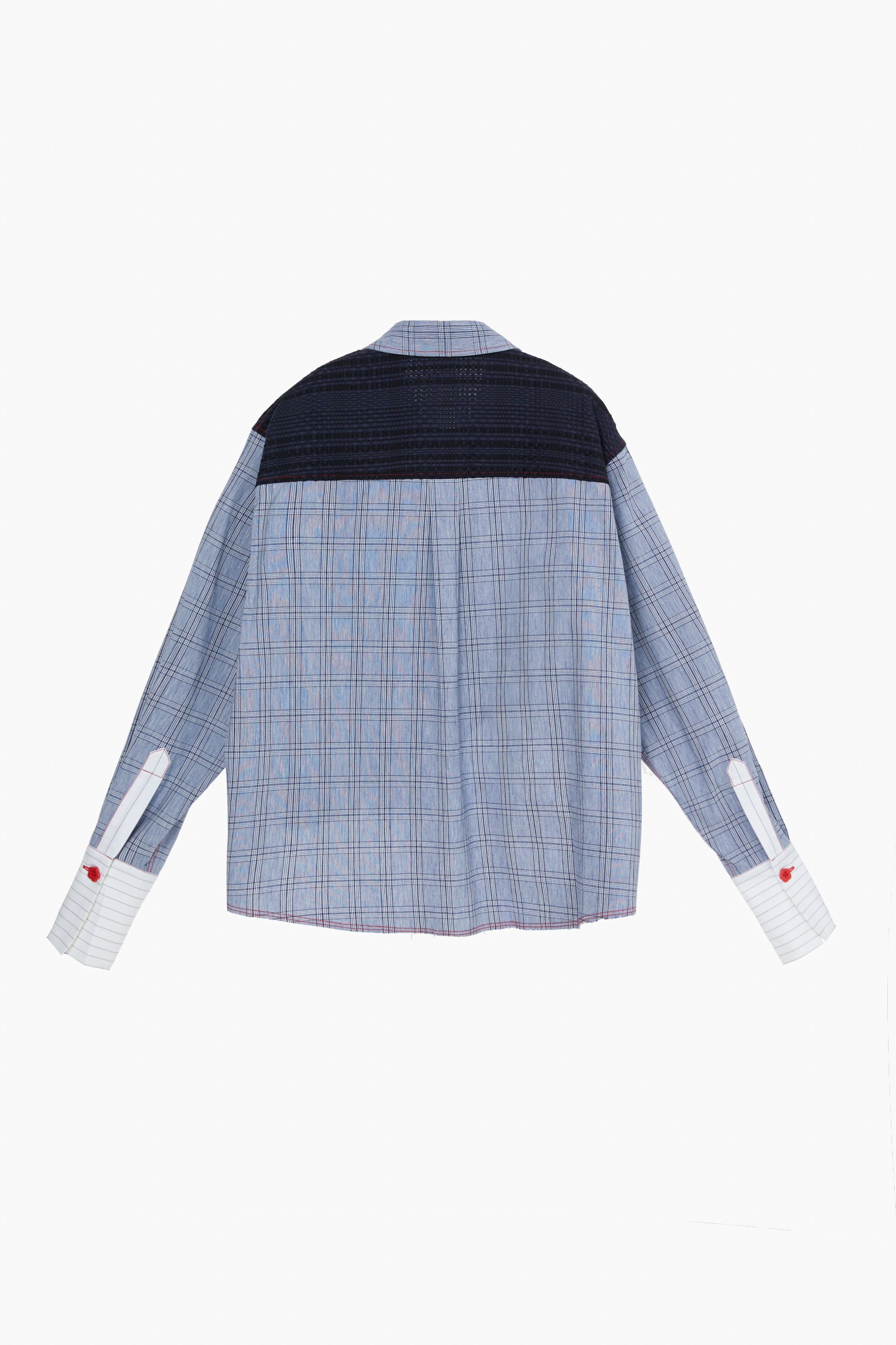"I HEART U" Patchwork Button Up- Combo #5